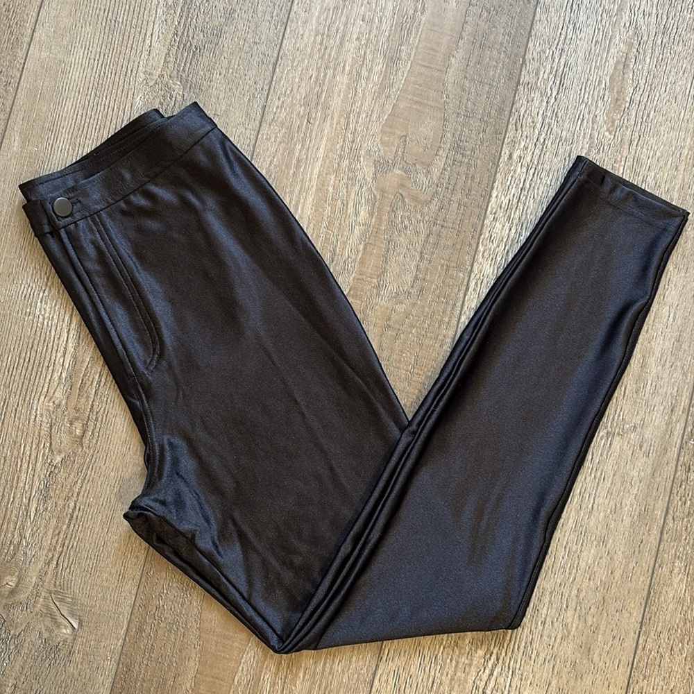 Iconic Indie Sleaze American Apparel Black High Waisted Disco Pants Leggings